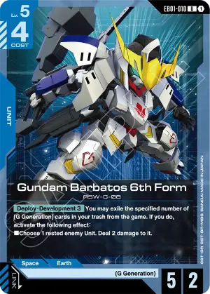 Gundam Barbatos 6th Form