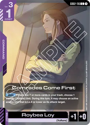 Comrades Come First