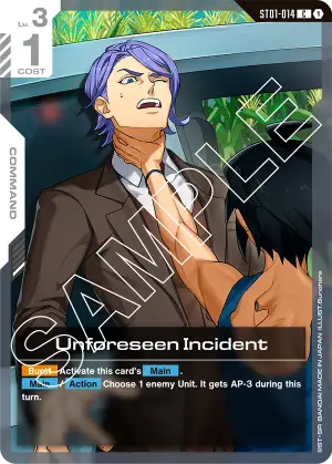 Unforeseen Incident